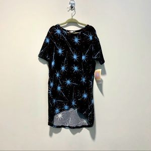 Blue fireworks unisex top - Size 8 & 10